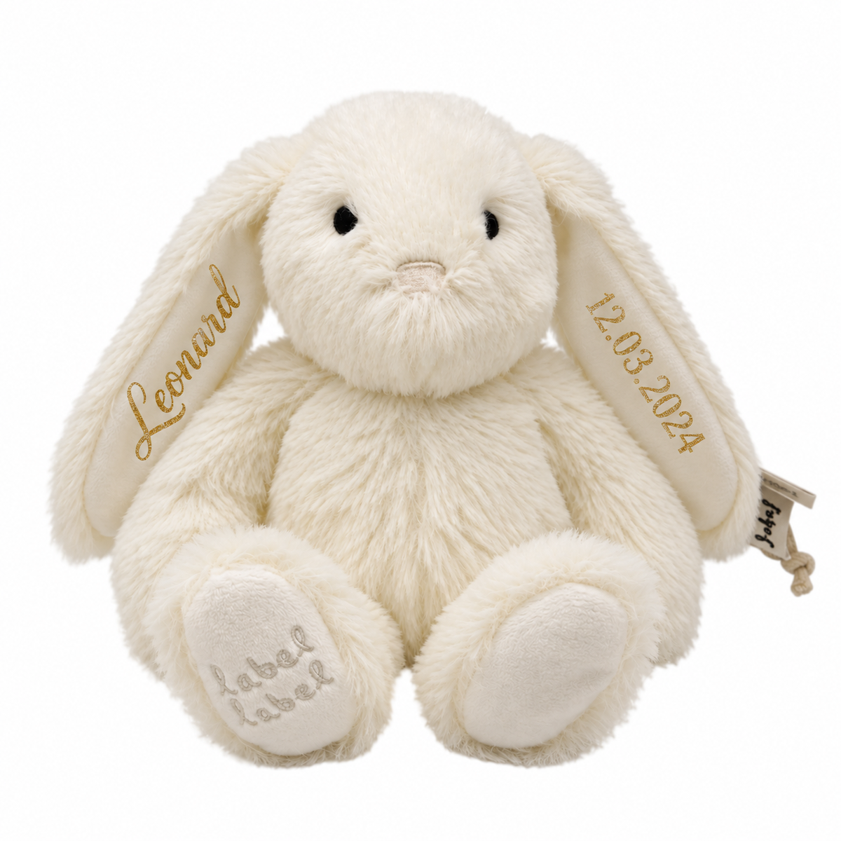 Label Label® Plush Bunny Rosa S 15 cm Ivory – slika 2