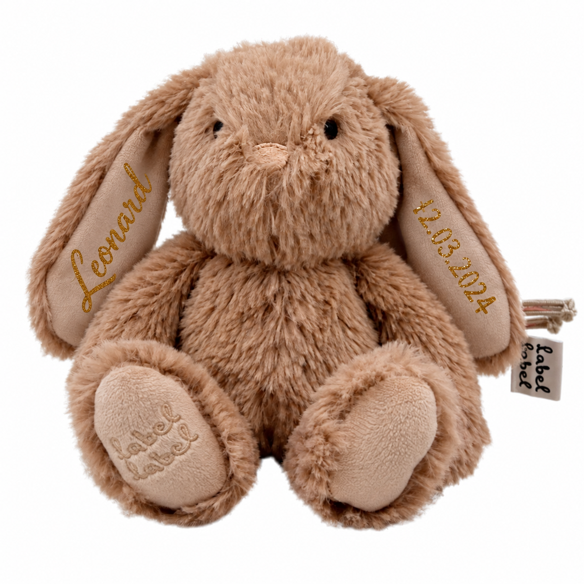 Label Label® Plišasti zajček Rosa S 15cm Nougat – slika 2