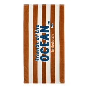Little Dutch® Brisača za plažo Ocean World Brown Stripe Little Dutch