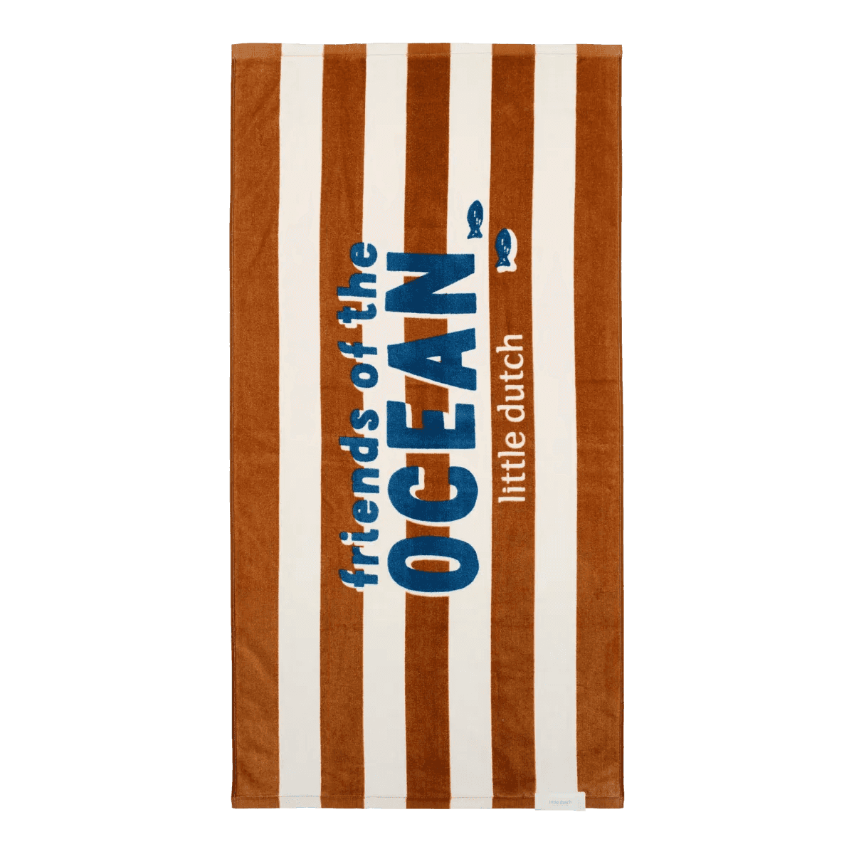 Little Dutch® Brisača za plažo Ocean World Brown Stripe Little Dutch