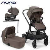 Nuna® Stroller 4-in-1 Demi™ Next with skateboard + Arra™ Flex Chestnut + Isofix base Next