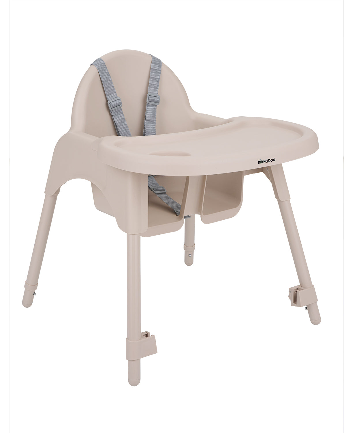 KikkaBoo® Otroški stolček za hranjenje 2v1 Oaty Beige – slika 9