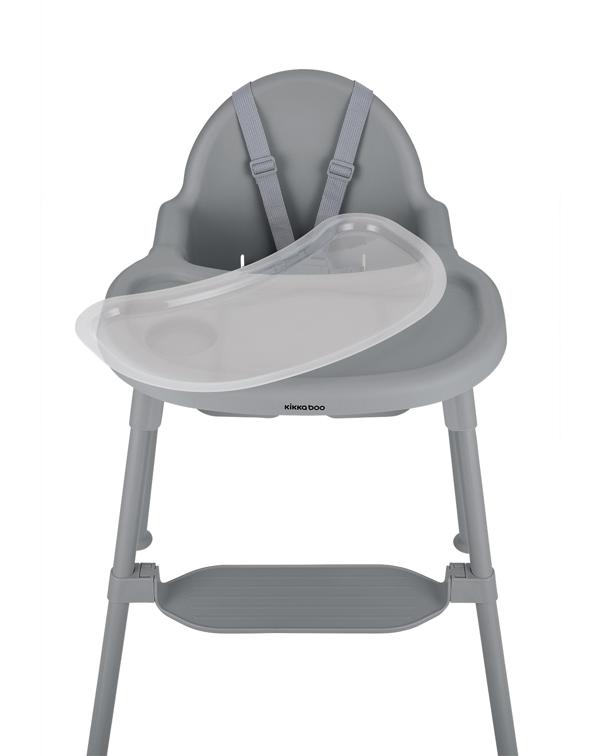 KikkaBoo® Otroški stolček za hranjenje 2v1 Oaty Grey – slika 7