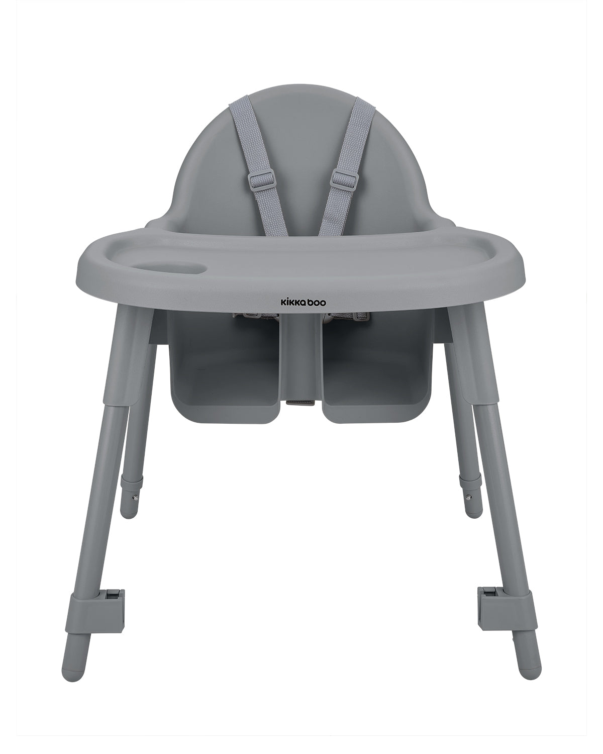KikkaBoo® Otroški stolček za hranjenje 2v1 Oaty Grey – slika 8