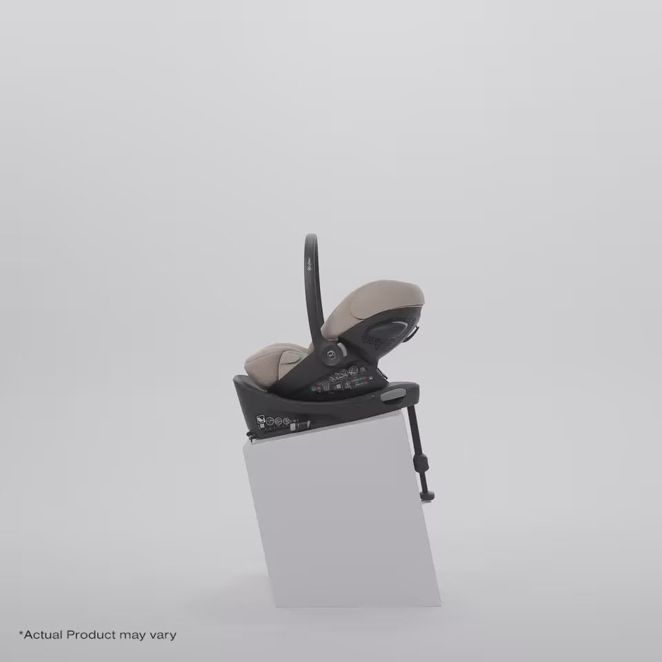 Load video: Cybex® 3in1 Car SeatCloud G3 i-Size (40-87 cm) + Sirona G3 (61-105 cm) Moon Black + Base G3 360