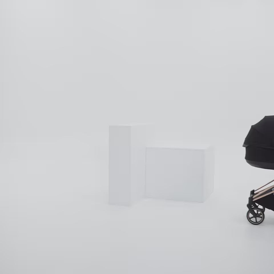 Učitaj video: Cybex Platinum® Dječja kolica sa sklopivom košarom 2u1 Priam™ Comfort Sepia Black | Rosegold