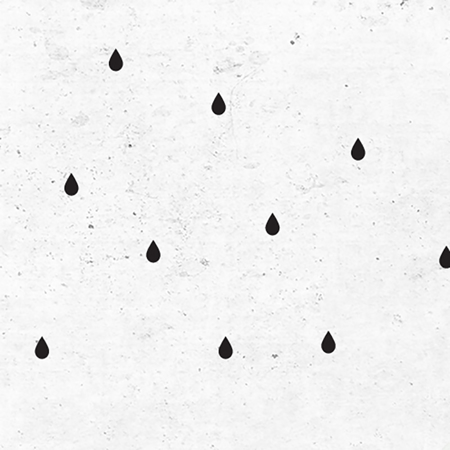Pick Art Design® Wall Sticker Raindrops Black