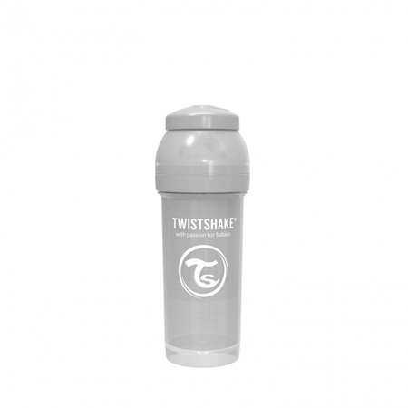 Twistshake Anti-Colic Bottle 260ml (2+M) - Pastel Grey
