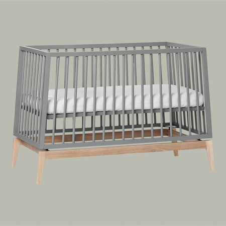 Leander® Luna™ Baby Bed wo. mattress 120x60 cm Grey/Oak