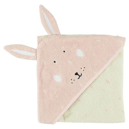 Picture of Trixie Baby® Hooded towel 75x75 - Mrs. Rabbit