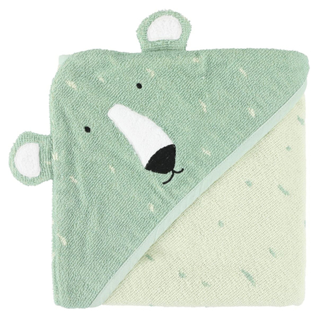 Picture of Trixie Baby® Hooded towel 75x75 - Mr. Polar Bear