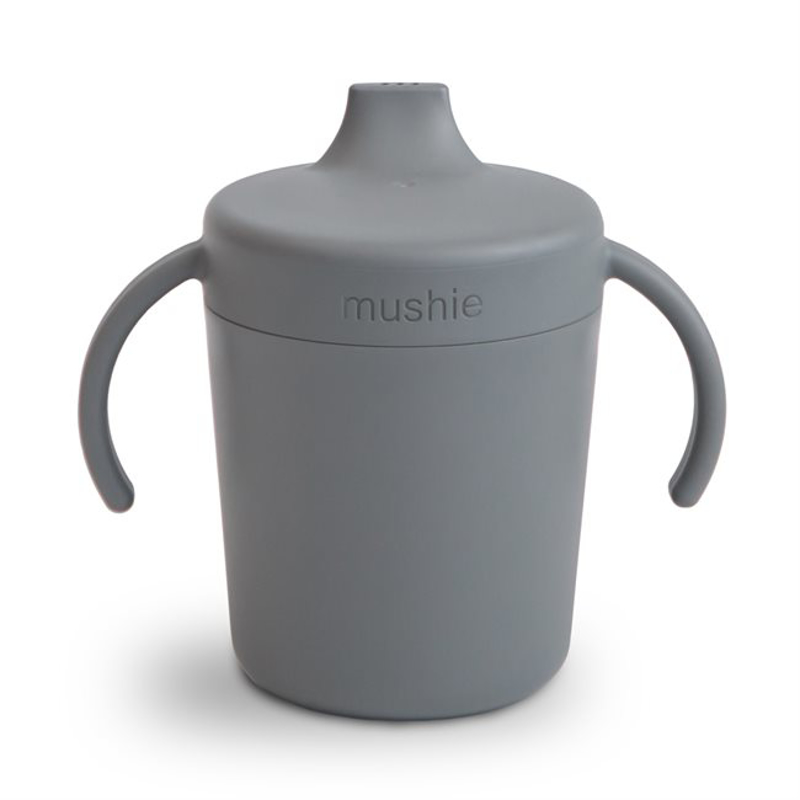 Mushie Silicone Training Cup & Straw | Blush