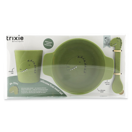 Picture of Trixie Baby® Silicone first meal set - Mr. Dino