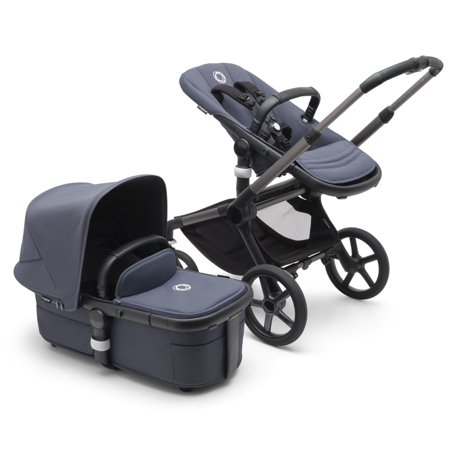 Picture of Bugaboo® Stroller 2in1 FOX 5 Complete Graphite/Stormy Blue - Stormy Blue