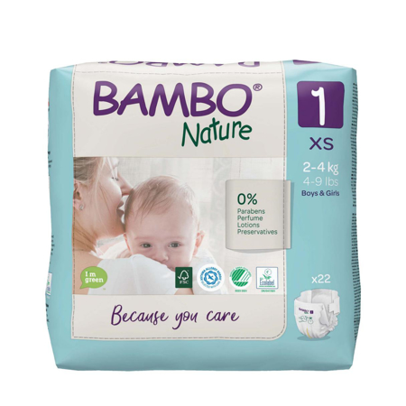 Picture of Bambo Nature® Diapers New Born Size 1 (2-4 kg) 22 pcs.