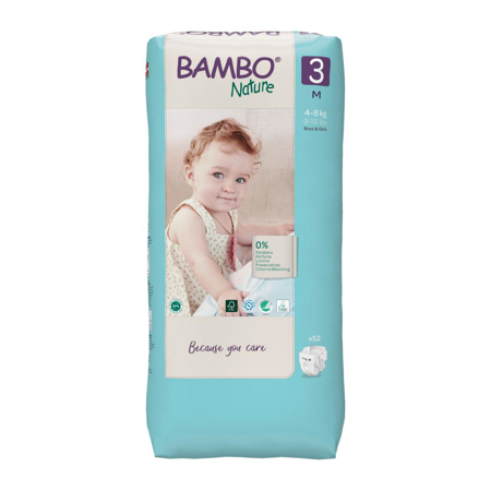 Picture of Bambo Nature® Diapers Midi Size 3 (4-8 kg) 52 pcs.