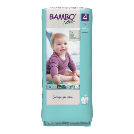 Picture of Bambo Nature® Diapers Maxi Size 4 (7-14 kg) 48 pcs.