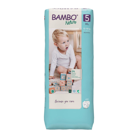 Picture of Bambo Nature® Diapers Junior Size 5 (12-18 kg) 44 pcs.
