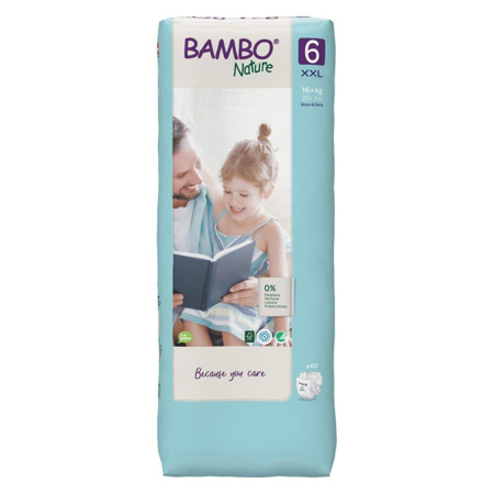 Picture of Bambo Nature® Diapers XL Size 6 (16+ kg) 40 pcs.