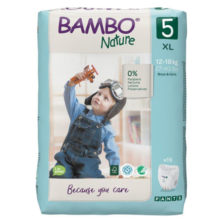 Bambo Nature® Diaper pants Junior Size 5 (12-18 kg) 19 pcs.
