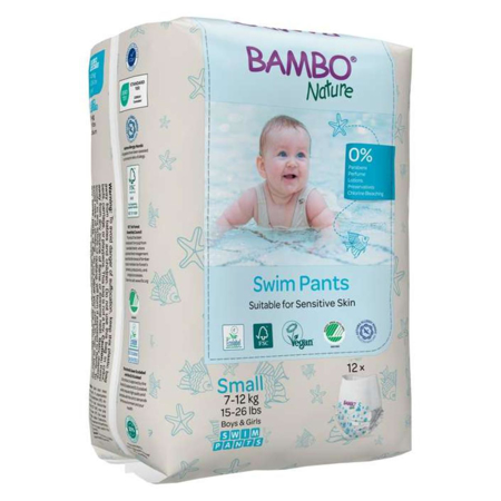Picture of Bambo Nature® Swim pants Size S (7-12 kg) 12 pcs.