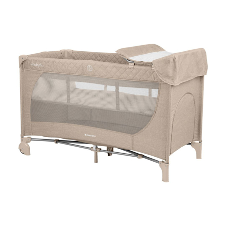 Picture of Kikaboo® Baby cot 2 levels 125x65 Medley PLUS Beige