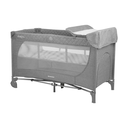 Kikaboo® Baby cot 2 levels 125x65 Medley PLUS Grey