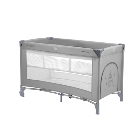 Kikaboo® Baby cot 2 levels 125x65 So Gifted PLUS Grey