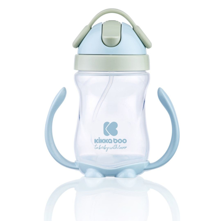 KikkaBoo® Sippy cup with a straw 300ml Blue