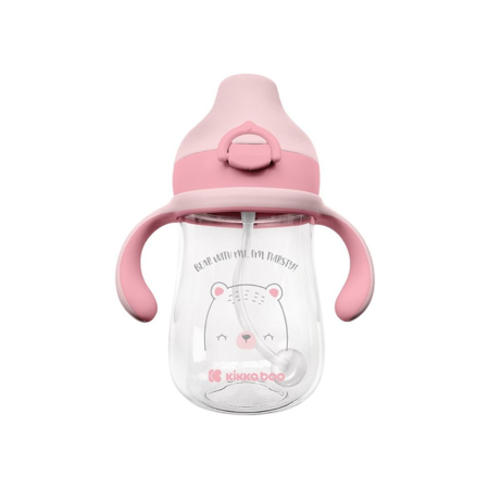 Picture of KikkaBoo® Tritan sippy cup with spout 300ml Bear with me Pink