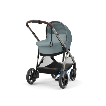 Cybex® Baby Stroller e-Gazelle™ S Stormy Blue (Taupe Frame)