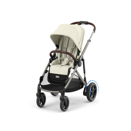 Picture of Cybex® Baby Stroller e-Gazelle™ S Seashell Beige (Taupe Frame)