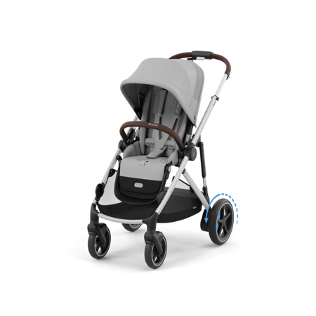 Picture of Cybex® Baby Stroller e-Gazelle™ S Stone Grey (Silver Frame)