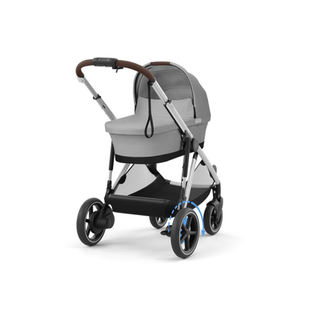 Cybex® Baby Stroller e-Gazelle™ S Stone Grey (Silver Frame)