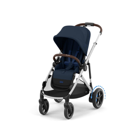 Picture of Cybex® Baby Stroller e-Gazelle™ S Ocean Blue (Silver Frame)