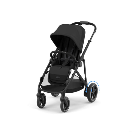 Picture of Cybex® Baby Stroller e-Gazelle™ S Moon Black (Black Frame)