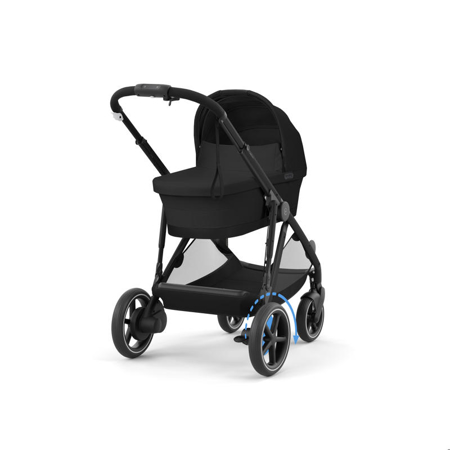 Cybex® Baby Stroller e-Gazelle™ S Moon Black (Black Frame)